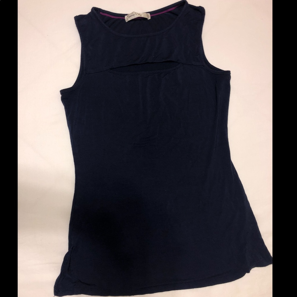 Summer & Sage Navy Sleeveless Top